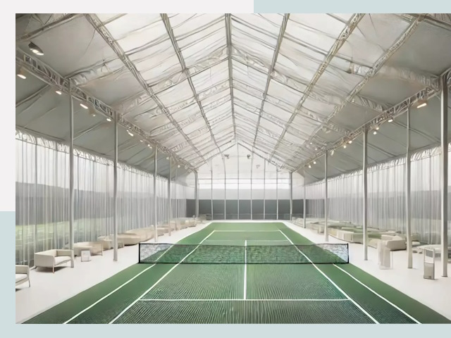 Строительство теннисных кортов в Дивногорске