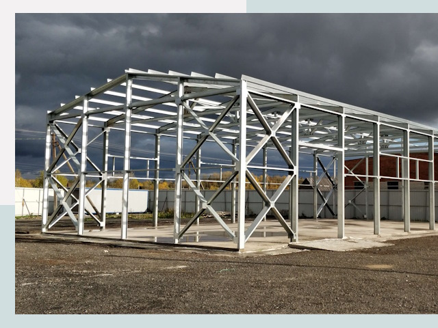 Двускатные ангары в Дивногорск от 607 руб. за квадрат