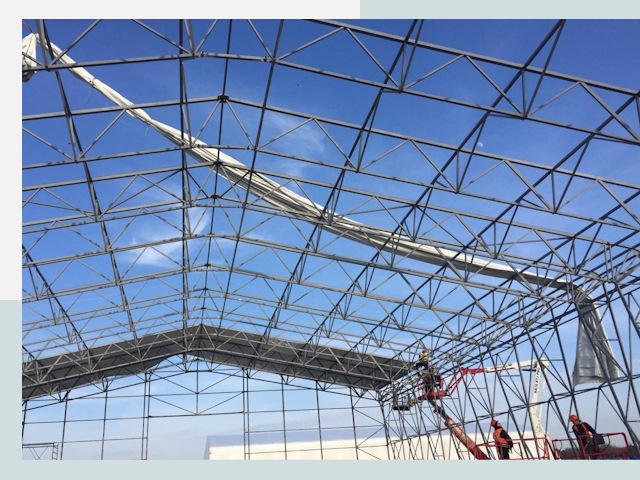 Шатровые ангары от 607 руб. в Дивногорске и Красноярском крае