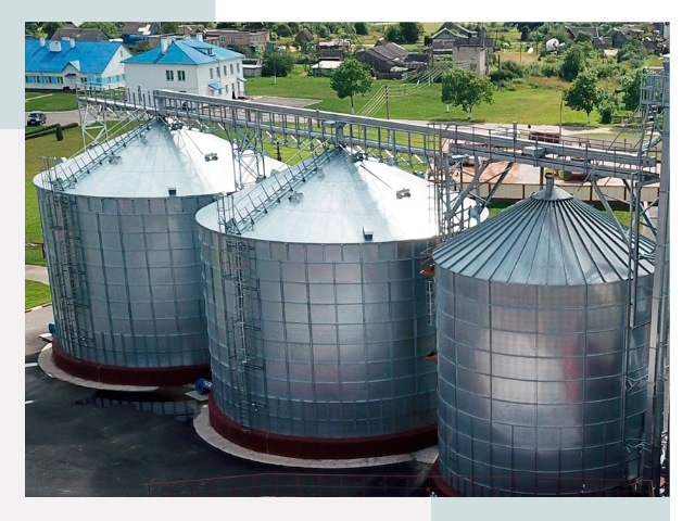 Металлические силосы в Дивногорске