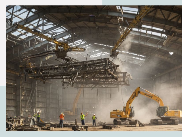 Демонтаж ангаров в Дивногорске от 607 руб. за м²