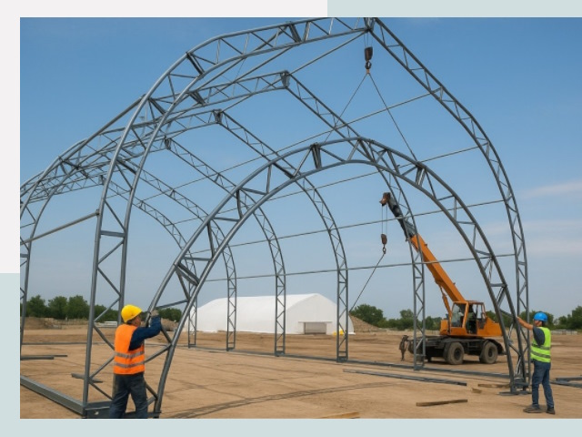 Монтаж ангаров в Дивногорске от 607 руб. - Надежно и быстро